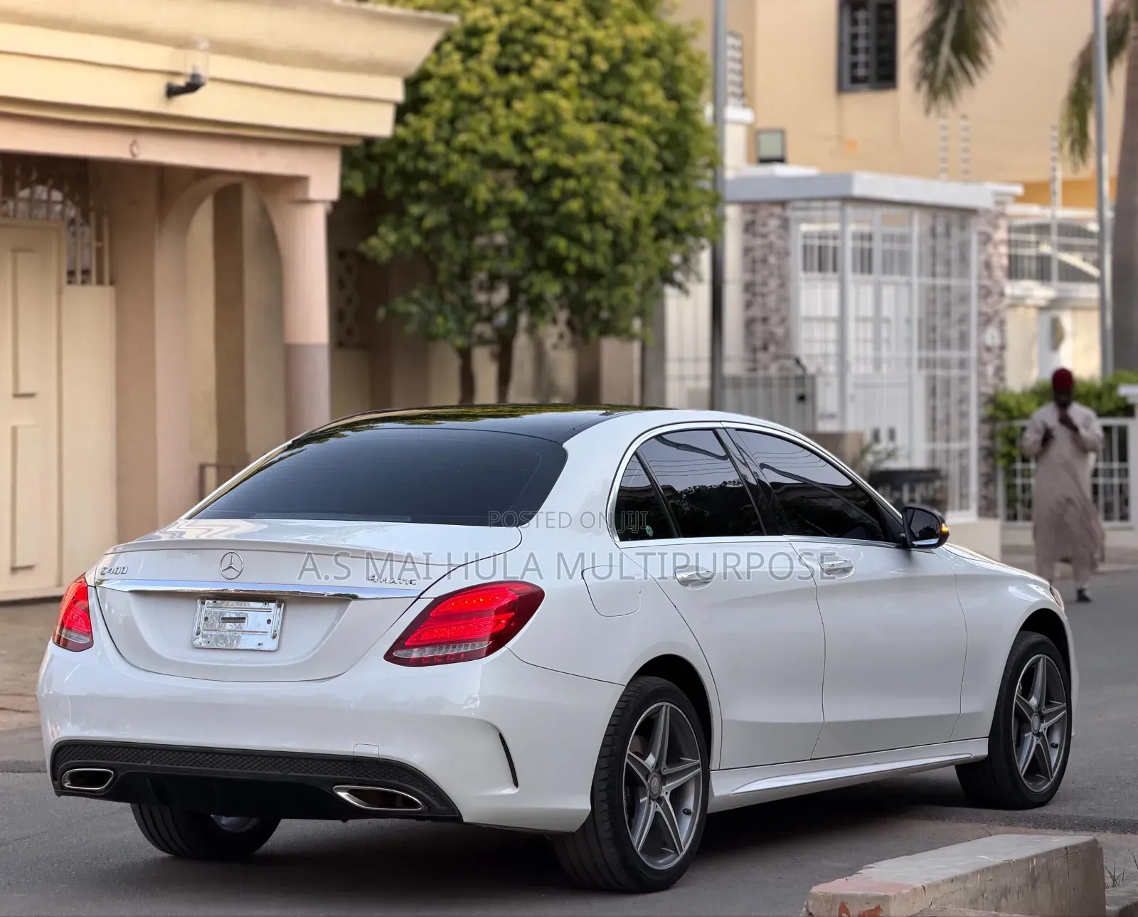 Mercedes-Benz C400 4Matic AWD Sedan (3.0L V6 7A) 2015 White