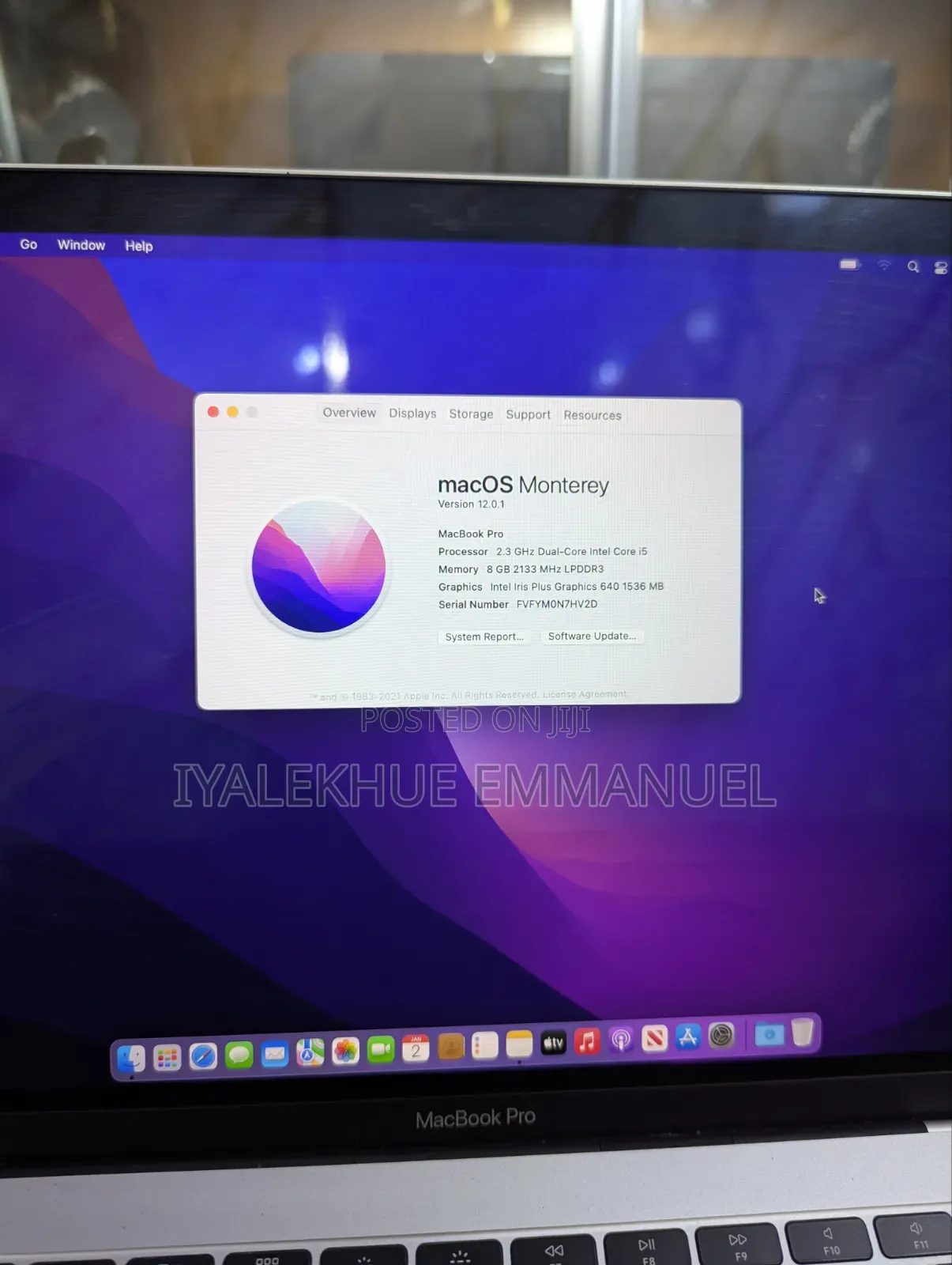 Laptop Apple MacBook Pro 2017 8GB Intel Core i5 SSD 256GB