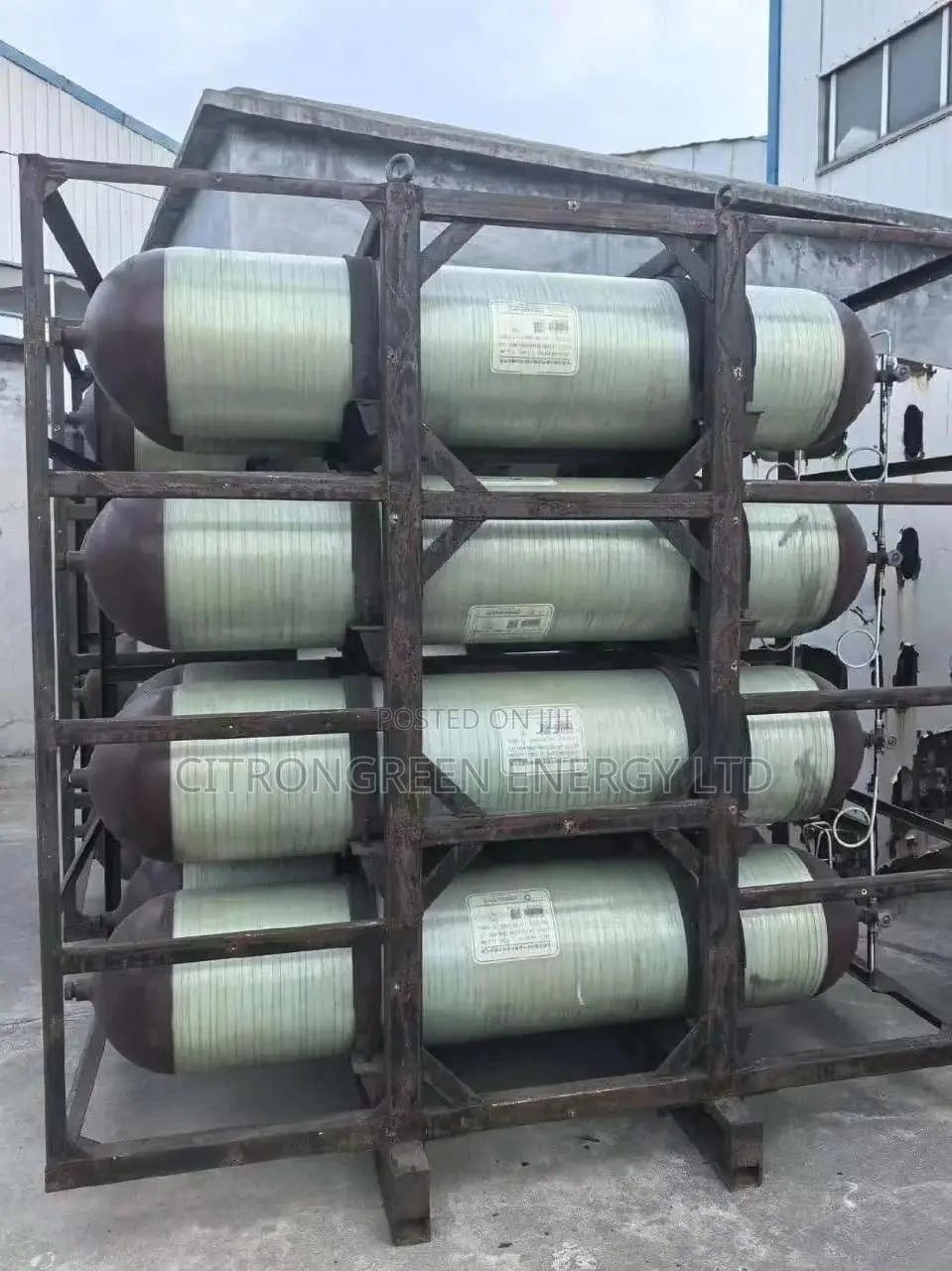 8 Units 140l Type 2 Fibre CNG Cylinder Cascade