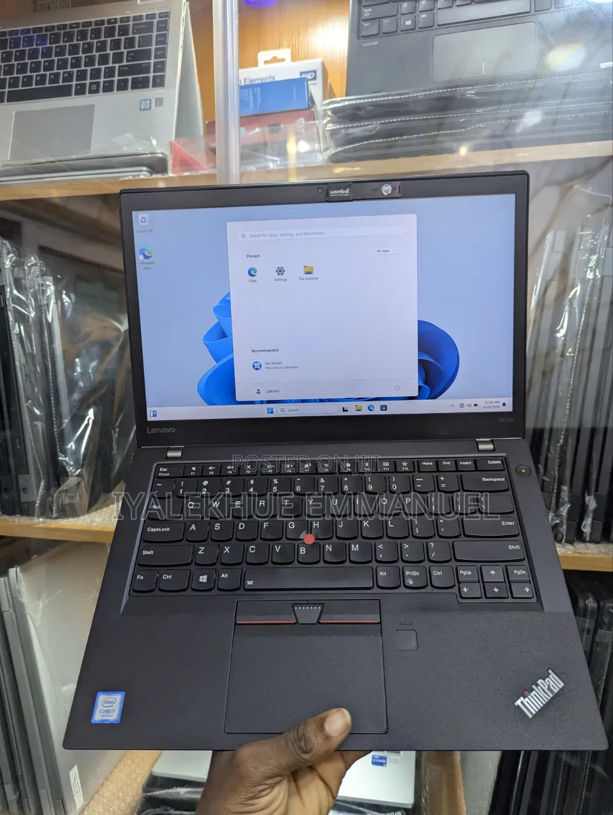 Laptop Lenovo ThinkPad T470s 8GB Intel Core i7 SSD 256GB