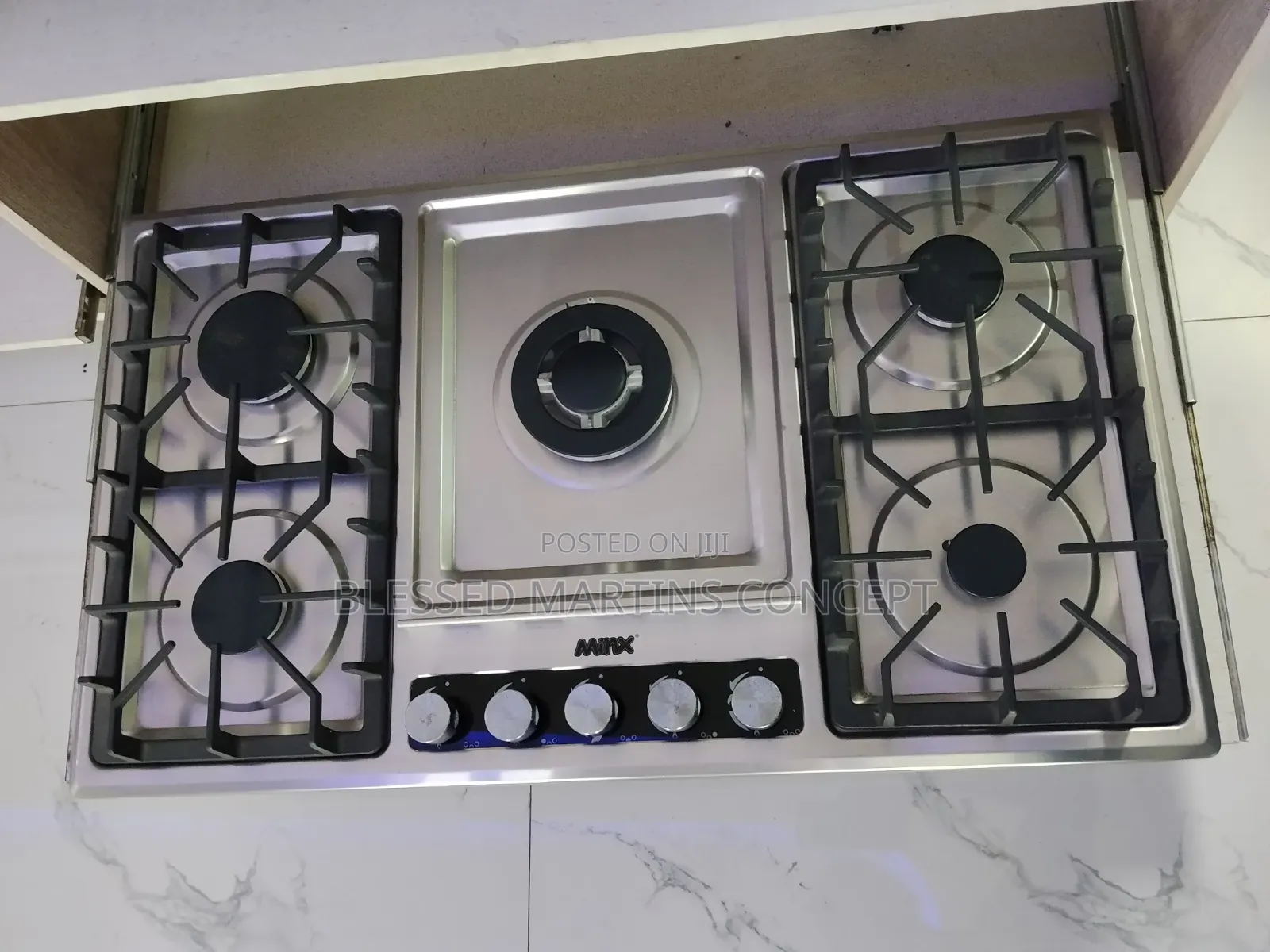 90cm Stainless 5-Ways Gas Burner. Minx
