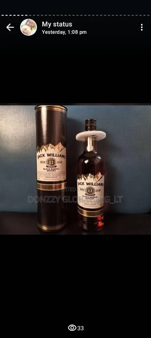 Jack Williams Black Barrel Whisky (12yrs)