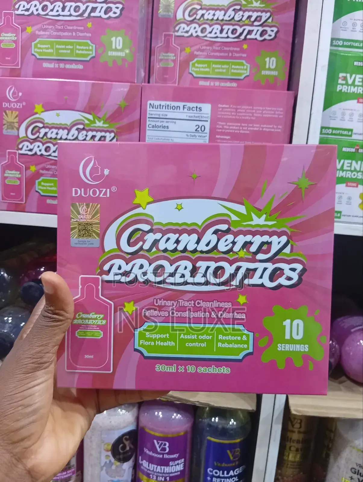 Duozi Cranberry Probiotic Supplement - Urinary Tract Cleansing