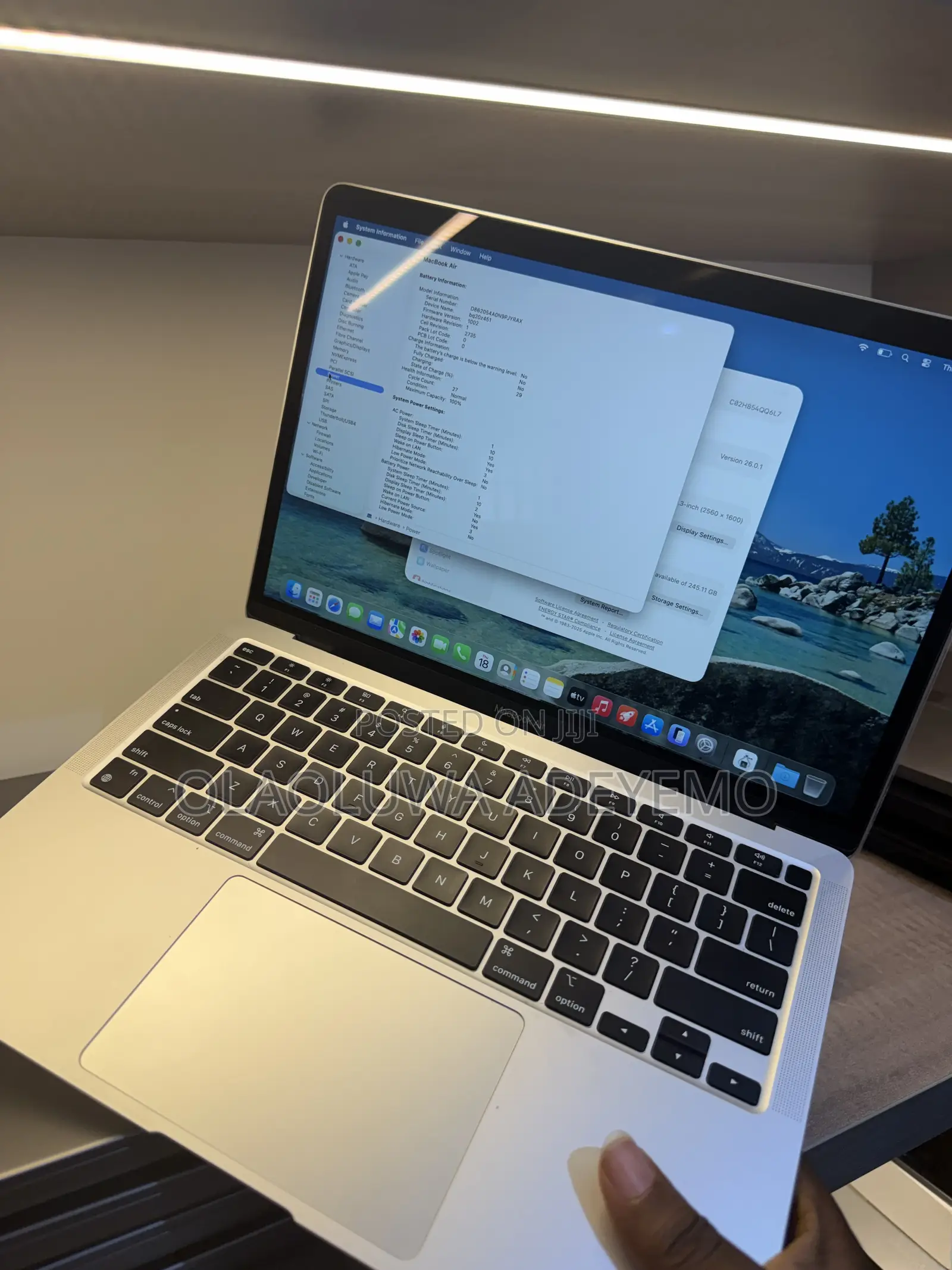 Laptop Apple MacBook Air 2020 M1 8GB Apple M1 SSD 256GB