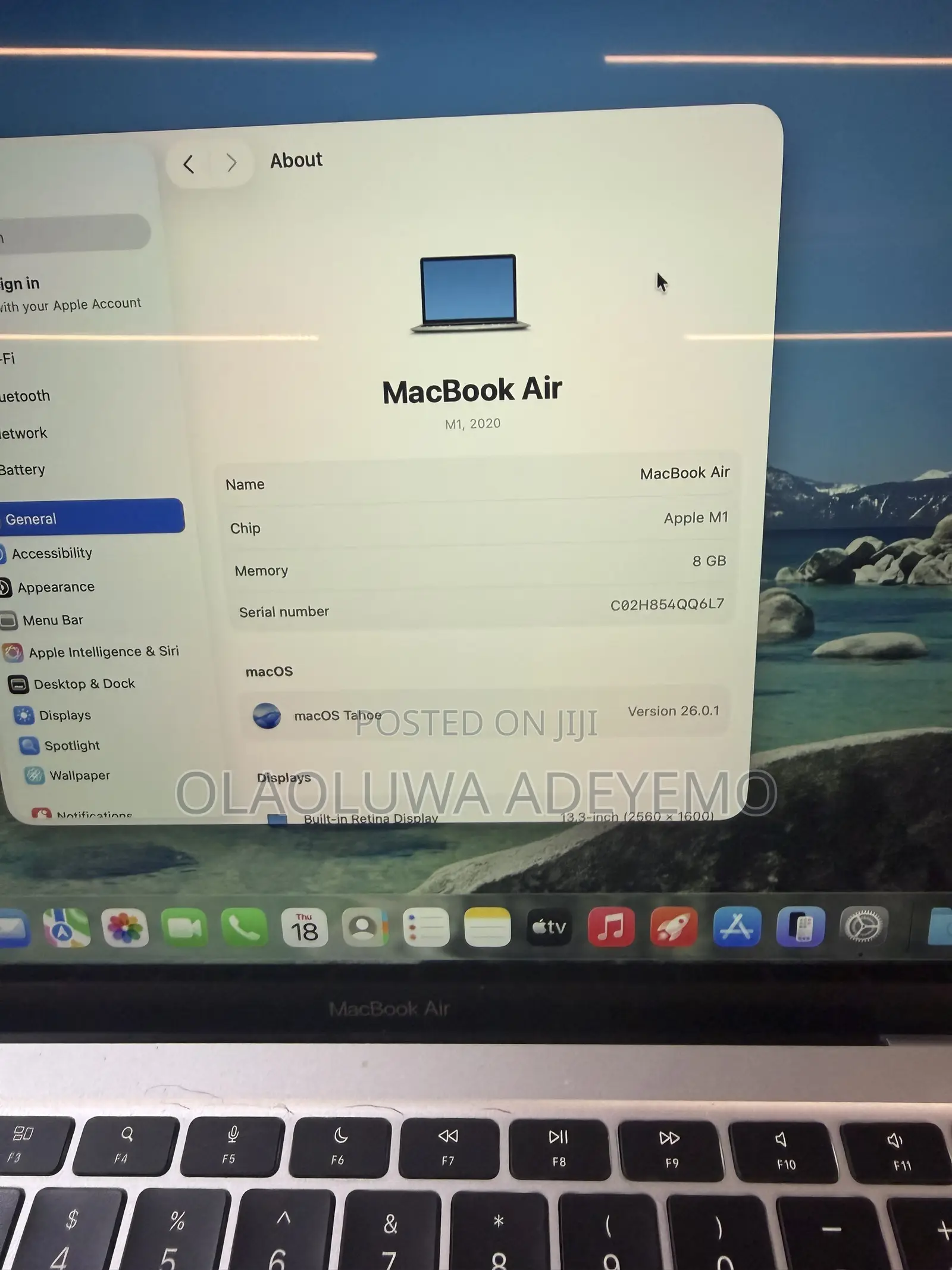 Laptop Apple MacBook Air 2020 M1 8GB Apple M1 SSD 256GB