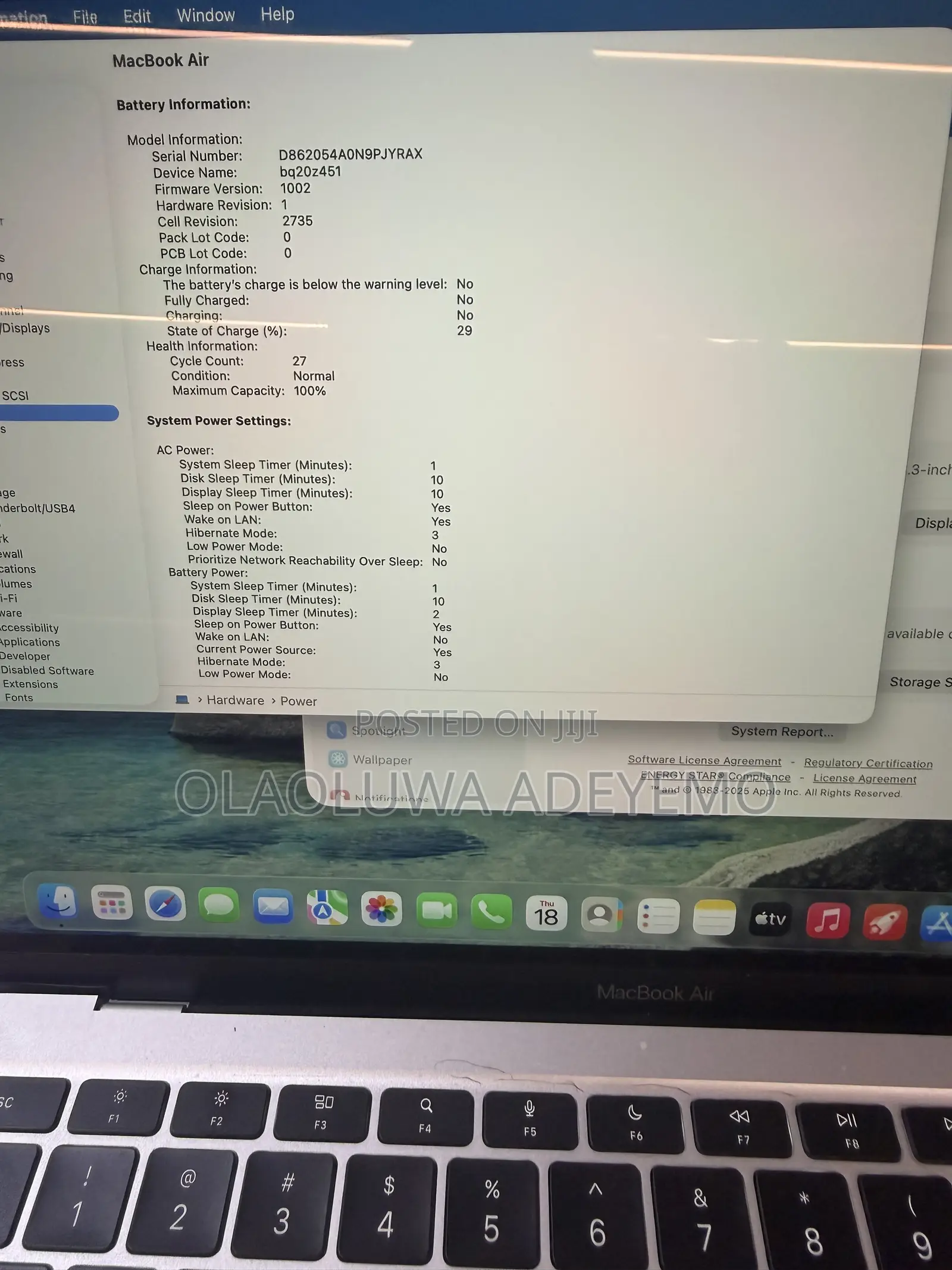 Laptop Apple MacBook Air 2020 M1 8GB Apple M1 SSD 256GB