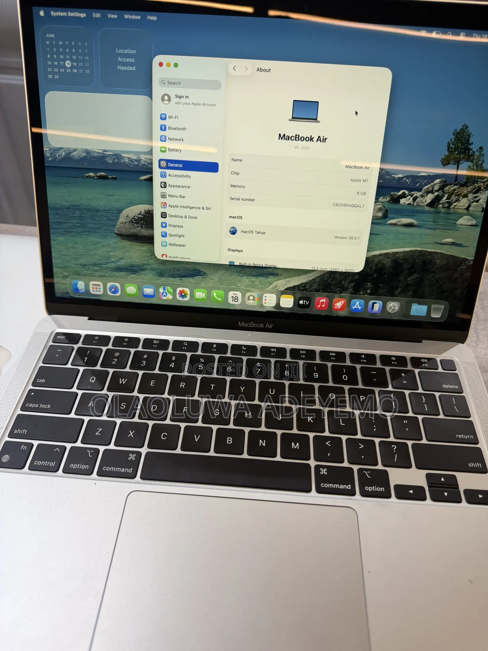 Laptop Apple MacBook Air 2020 M1 8GB Apple M1 SSD 256GB