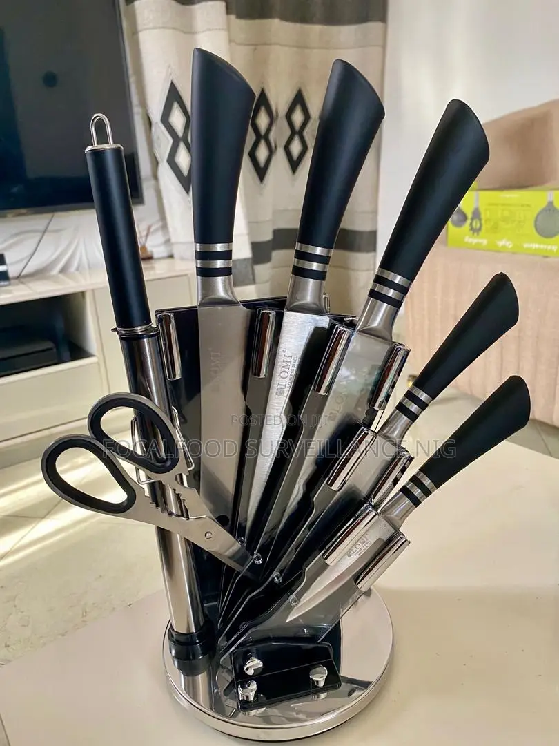 High Quality Knife Set With Retractable Stand