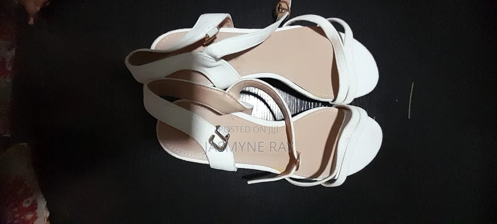 Classy White Heels Size 42