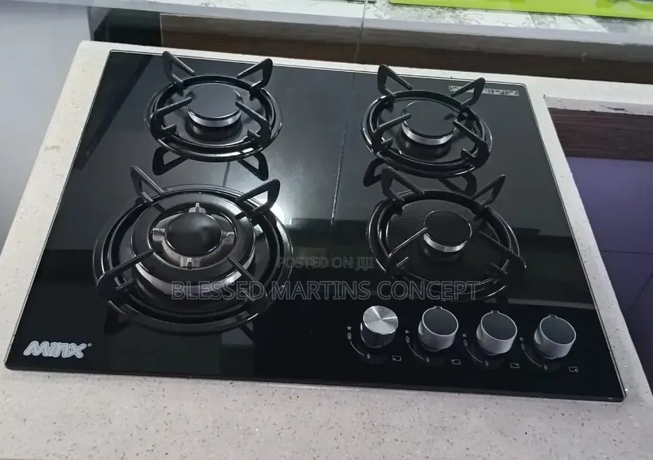 60cm Glass 4-Ways Gas Burner. Minx