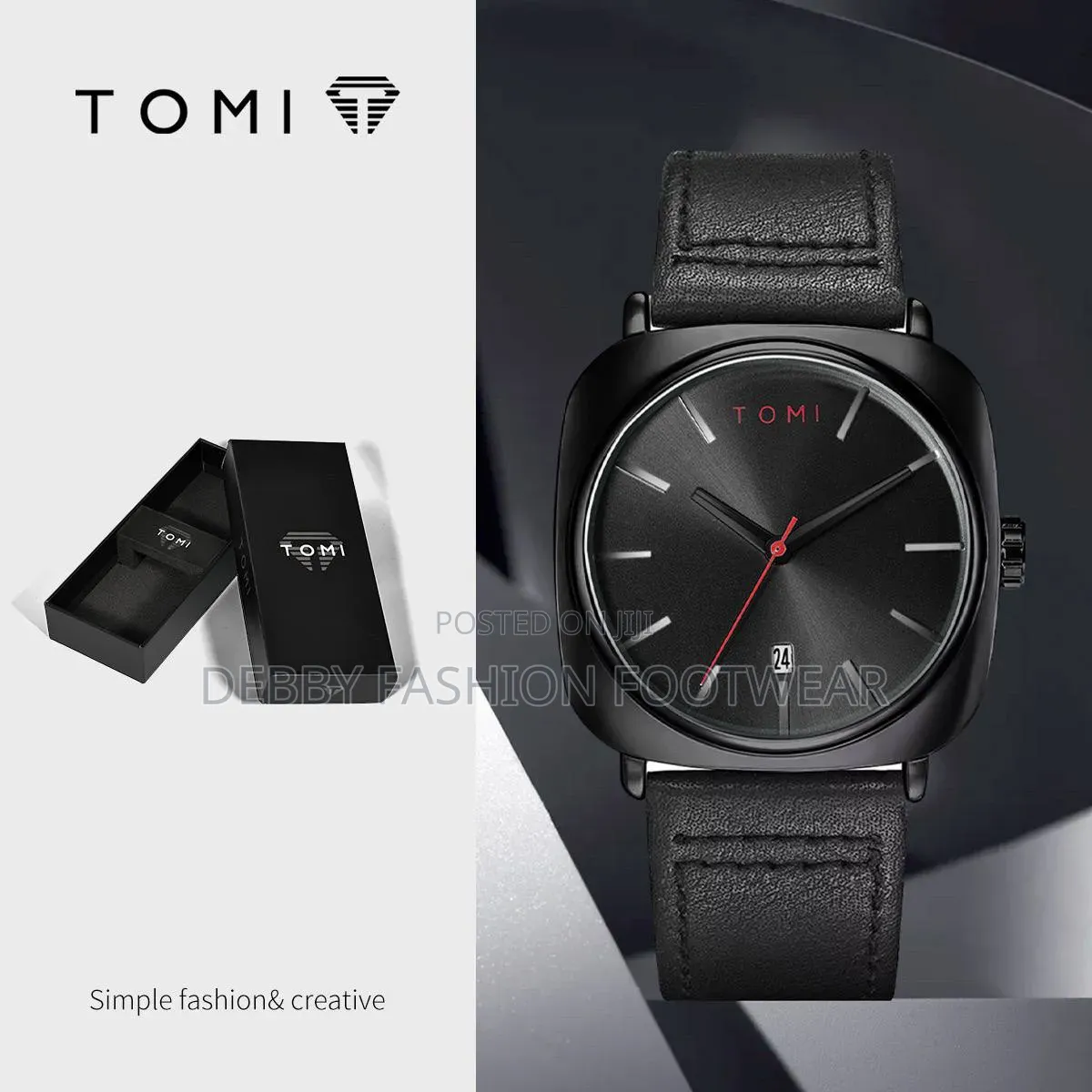 Tomi Leather Watch Branded Box