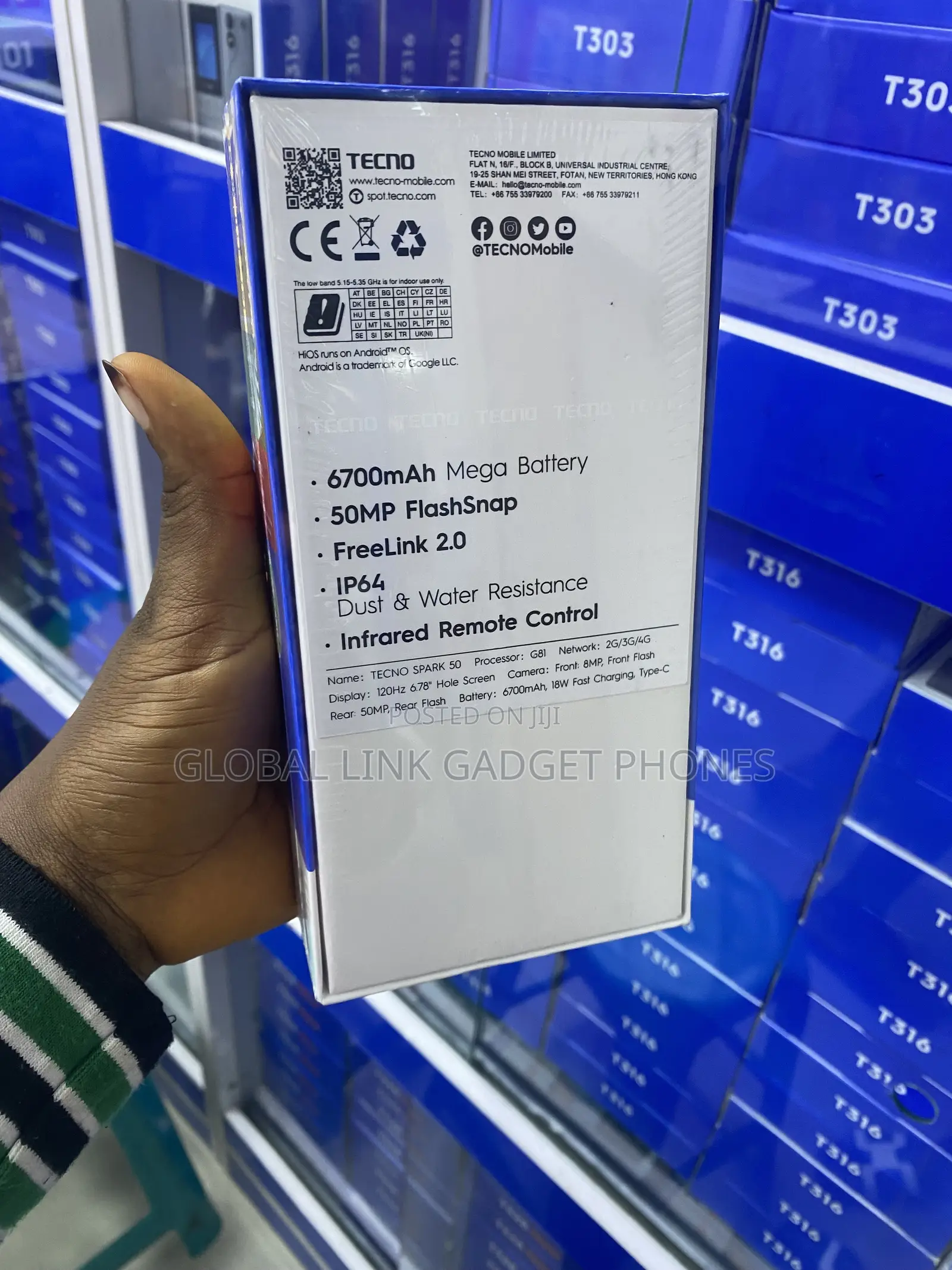 New Tecno Spark 16 GB Black