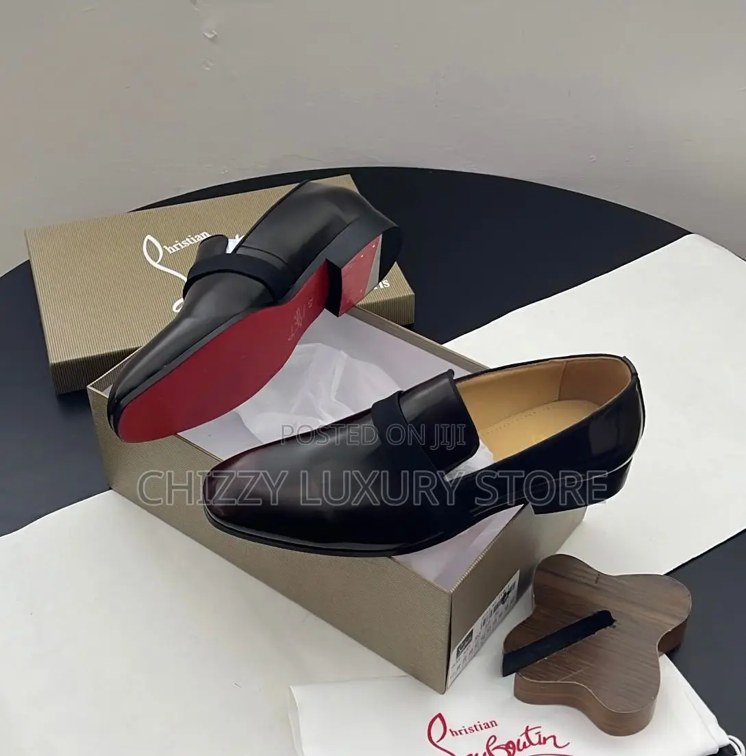 Christian Louboutin Quality Luxury Men Genuine Leather Cooperate Shoe