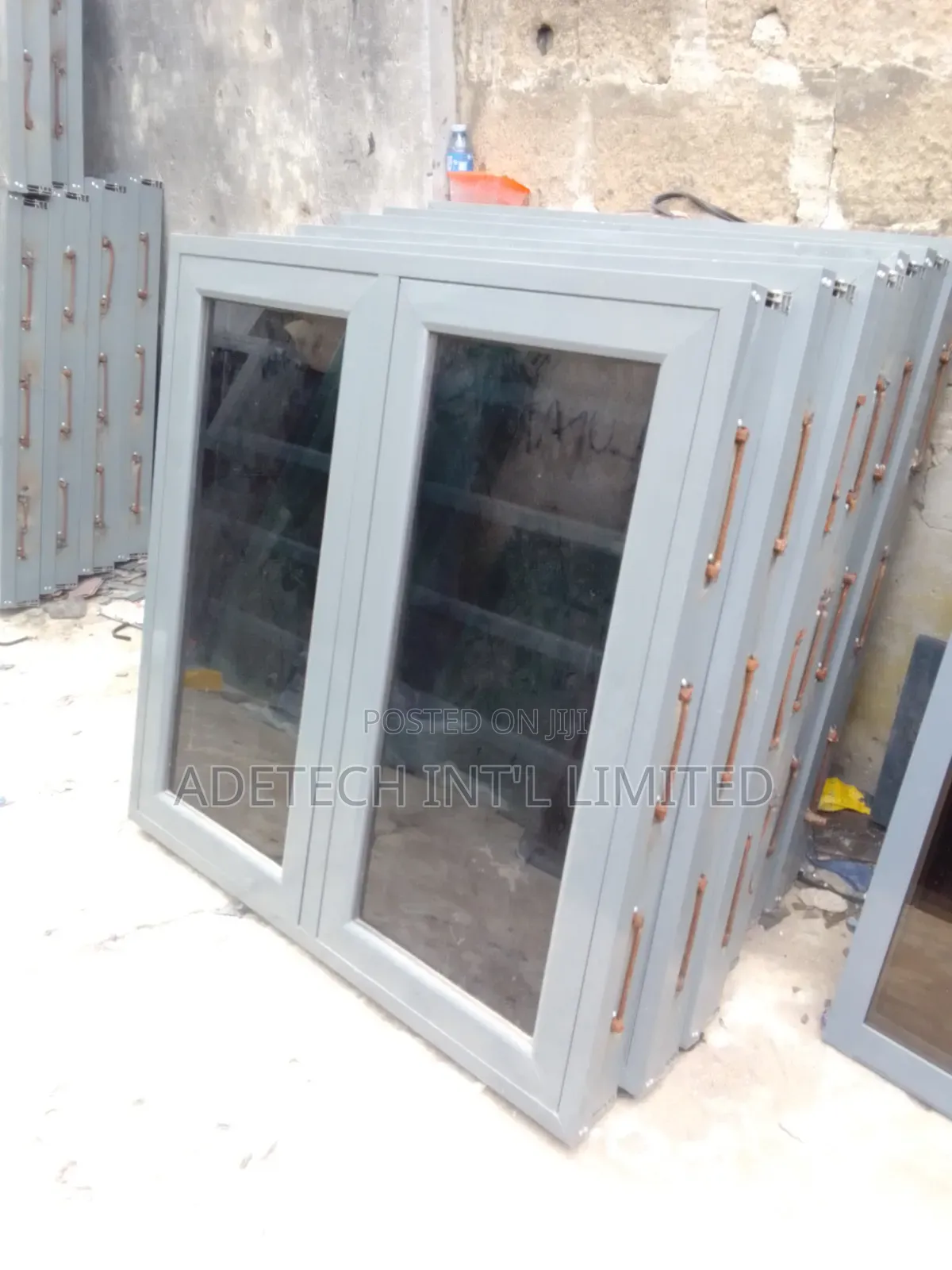 Secure Aluminium Casement Window With Net and Burglary Proof