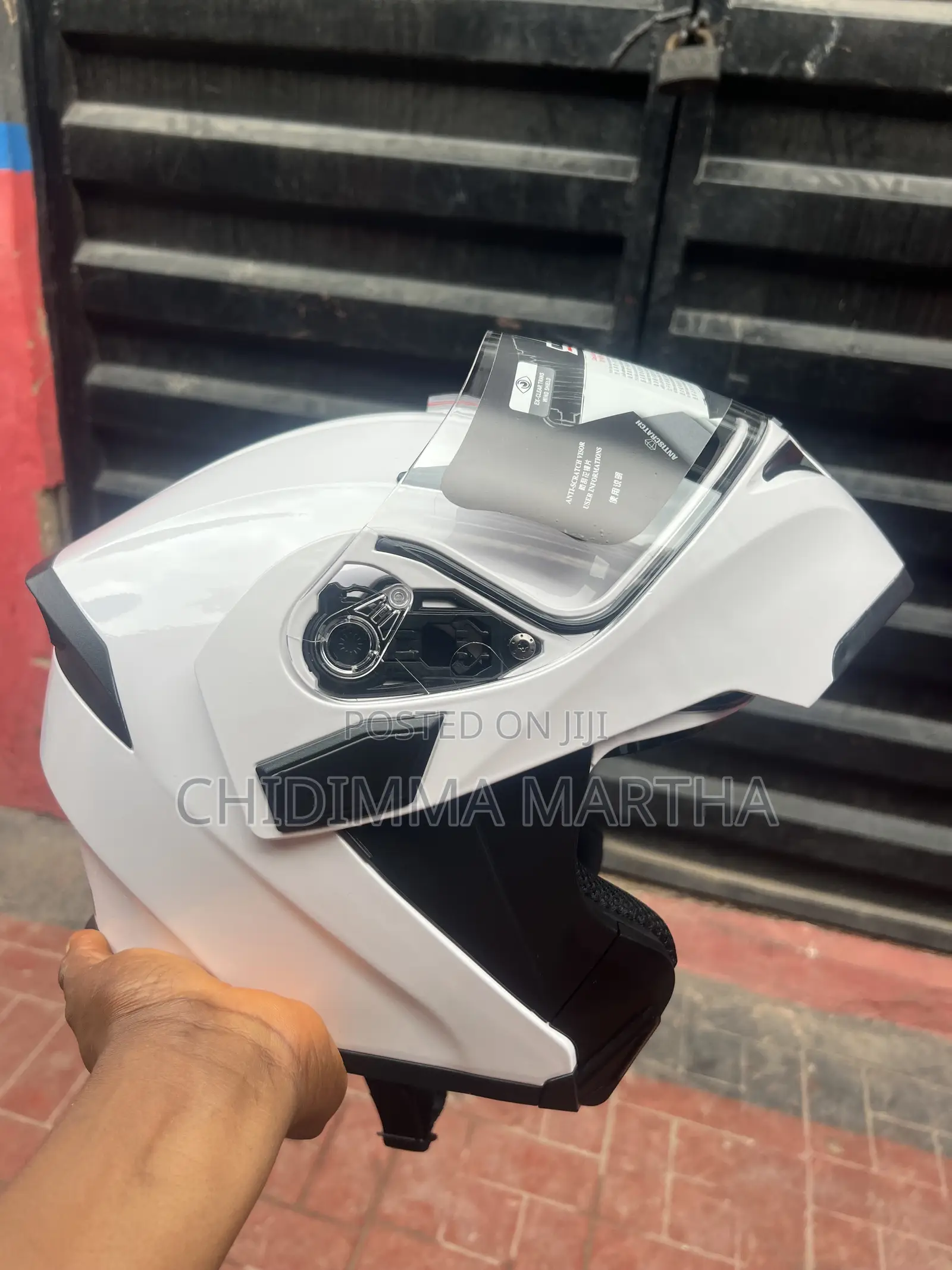 White Jk Helmet