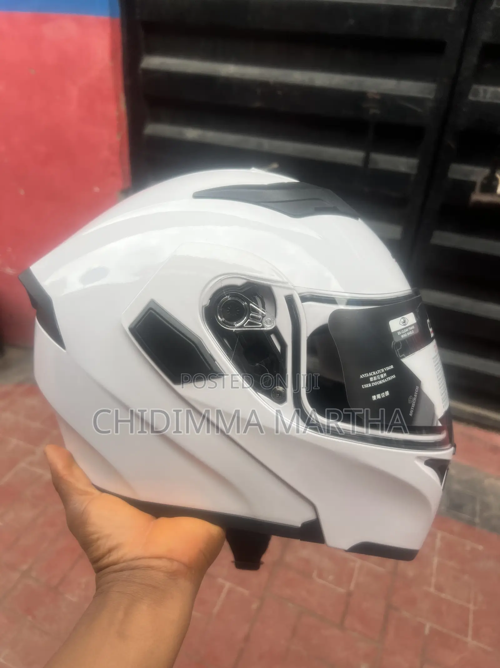 White Jk Helmet