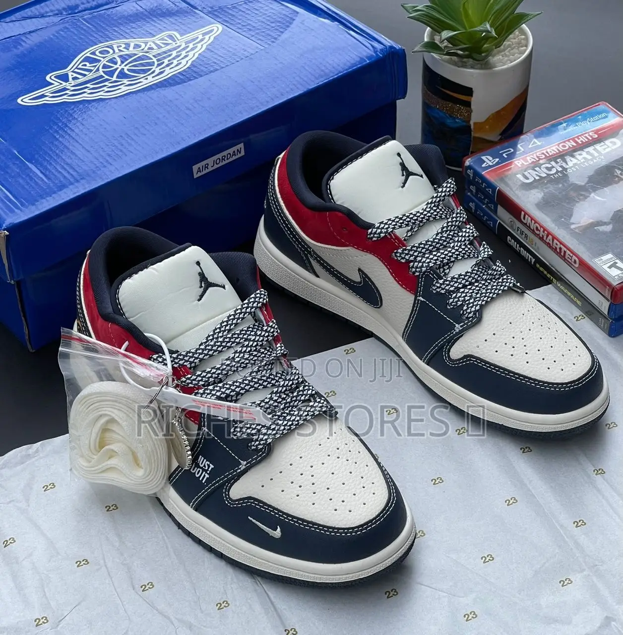 'Nike X Air Jordan 1 Low “Just Do It” Sneakers