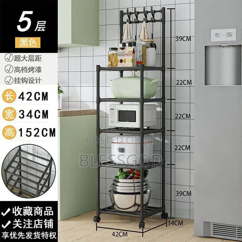 5 Layers Kitchen Rack