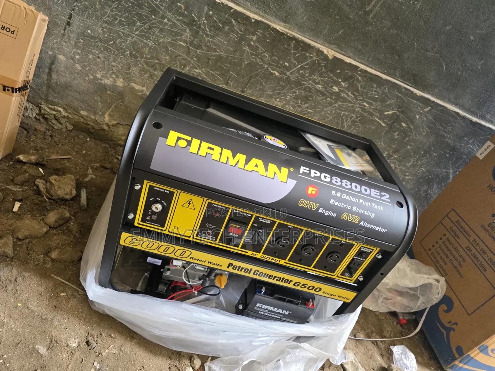 This Is Firman Black Petrol Gen Model Fpg8800e2 100%Copper Coil 6.5kva