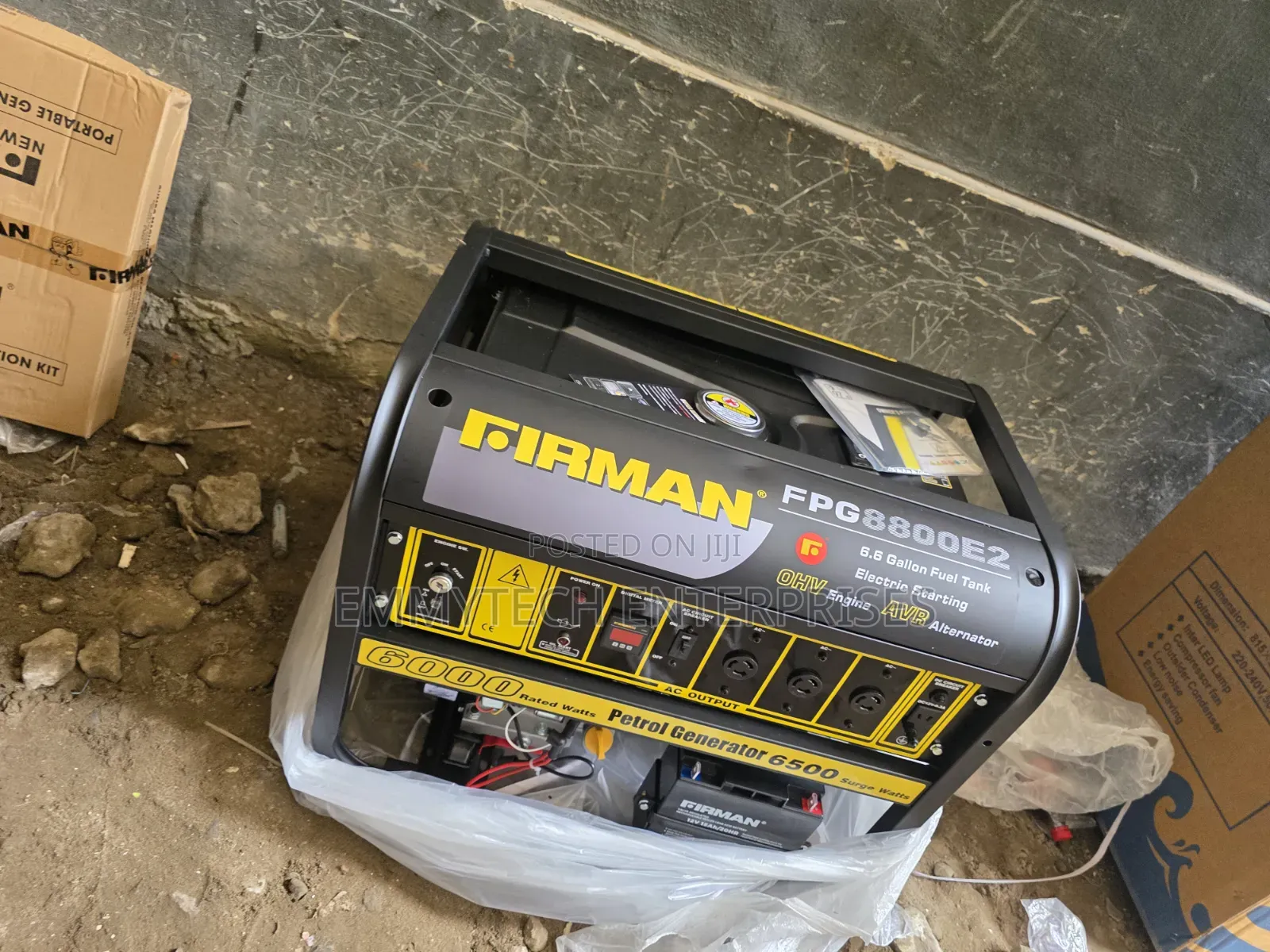This Is Firman Black Petrol Gen Model Fpg8800e2 100%Copper Coil 6.5kva