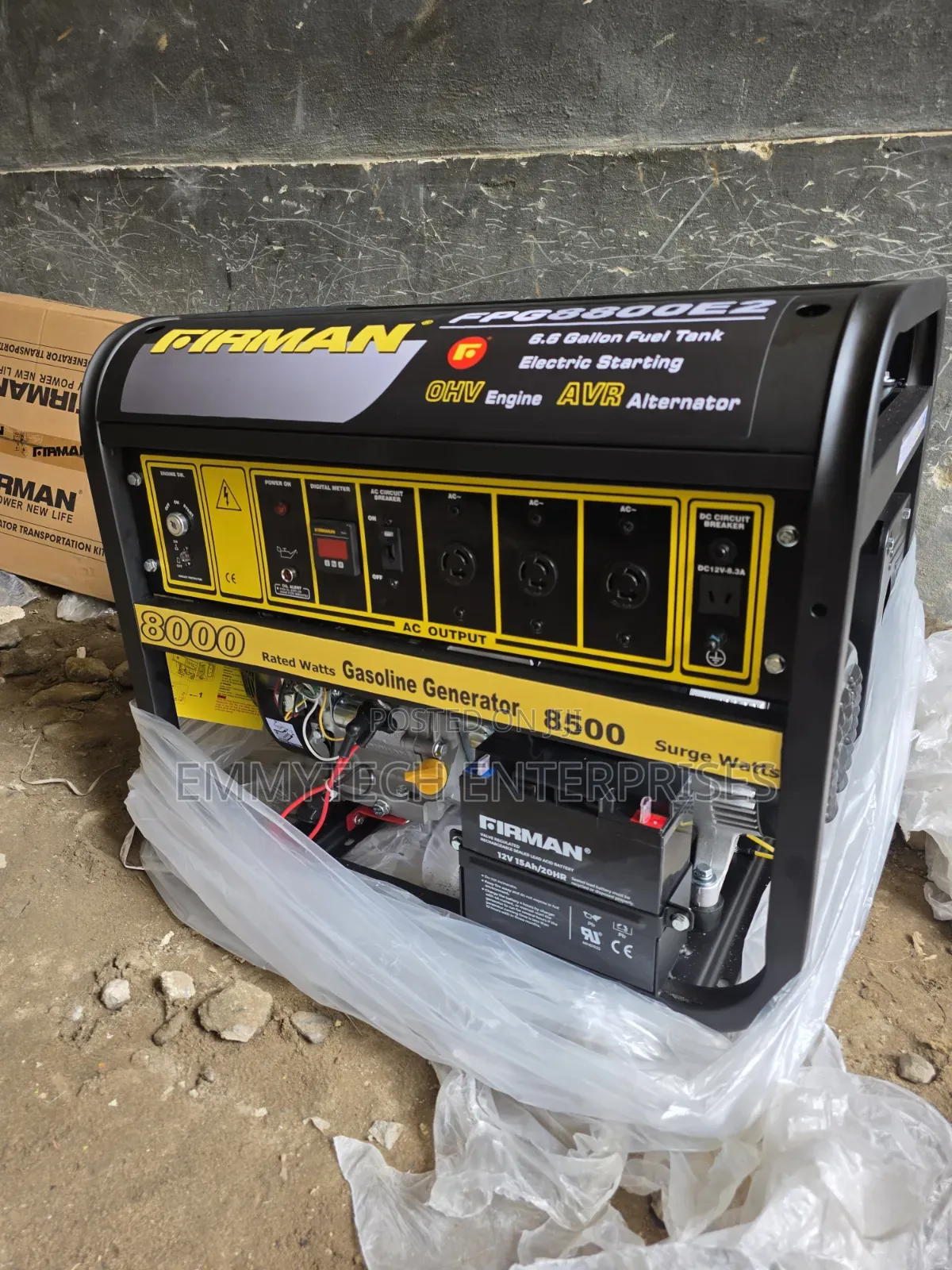 Come I Have 8.5kva Firman Black Petrol Gen 100%Copper Coil