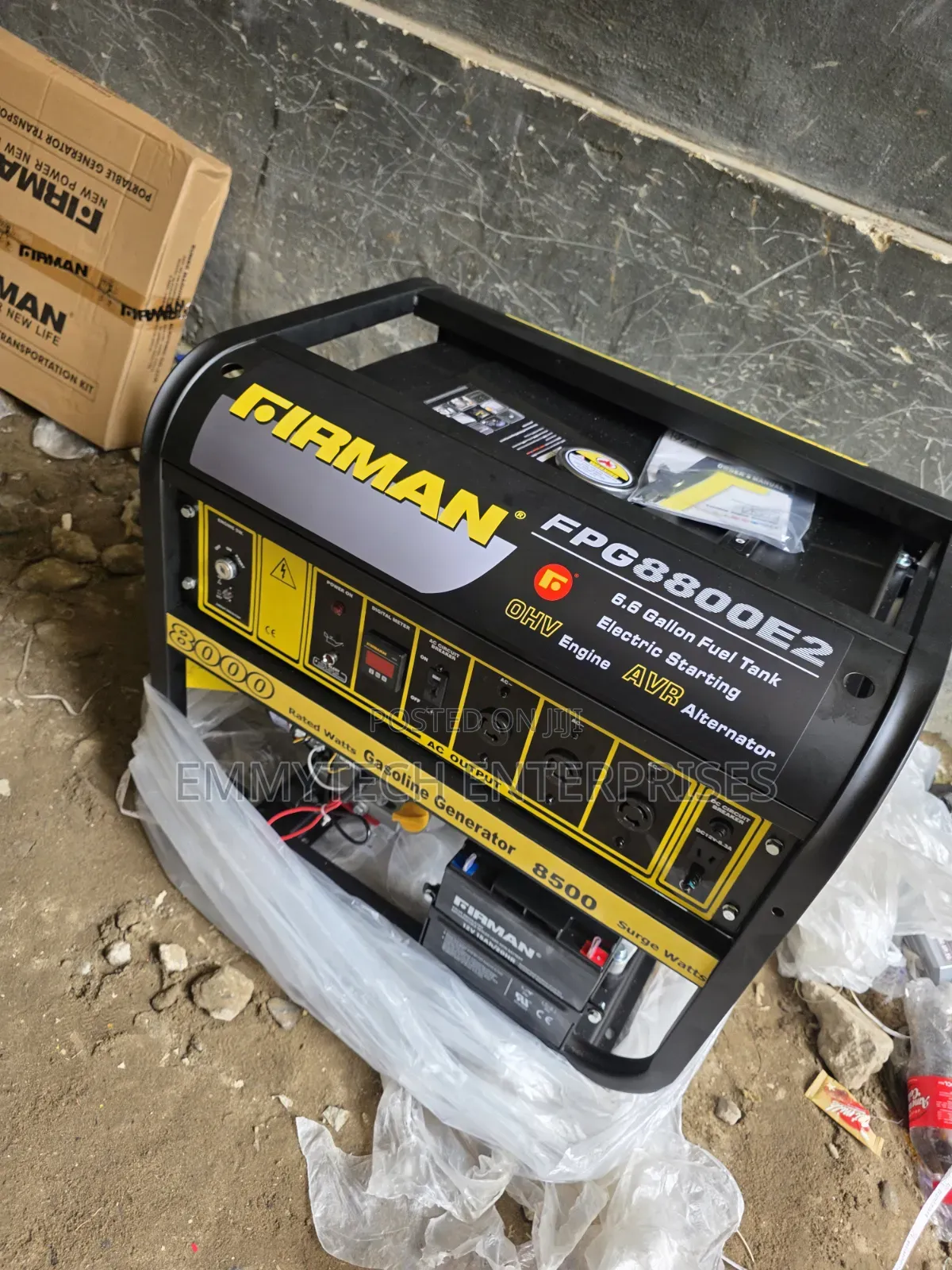 ☆¤Best Product Firman Black Petrol Gen 8.5kva 100%Copper Coil