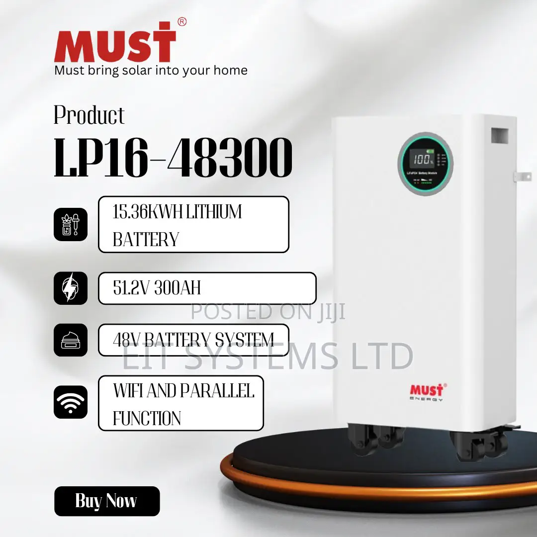 Must 15.36kwh/46v Lithium Battery