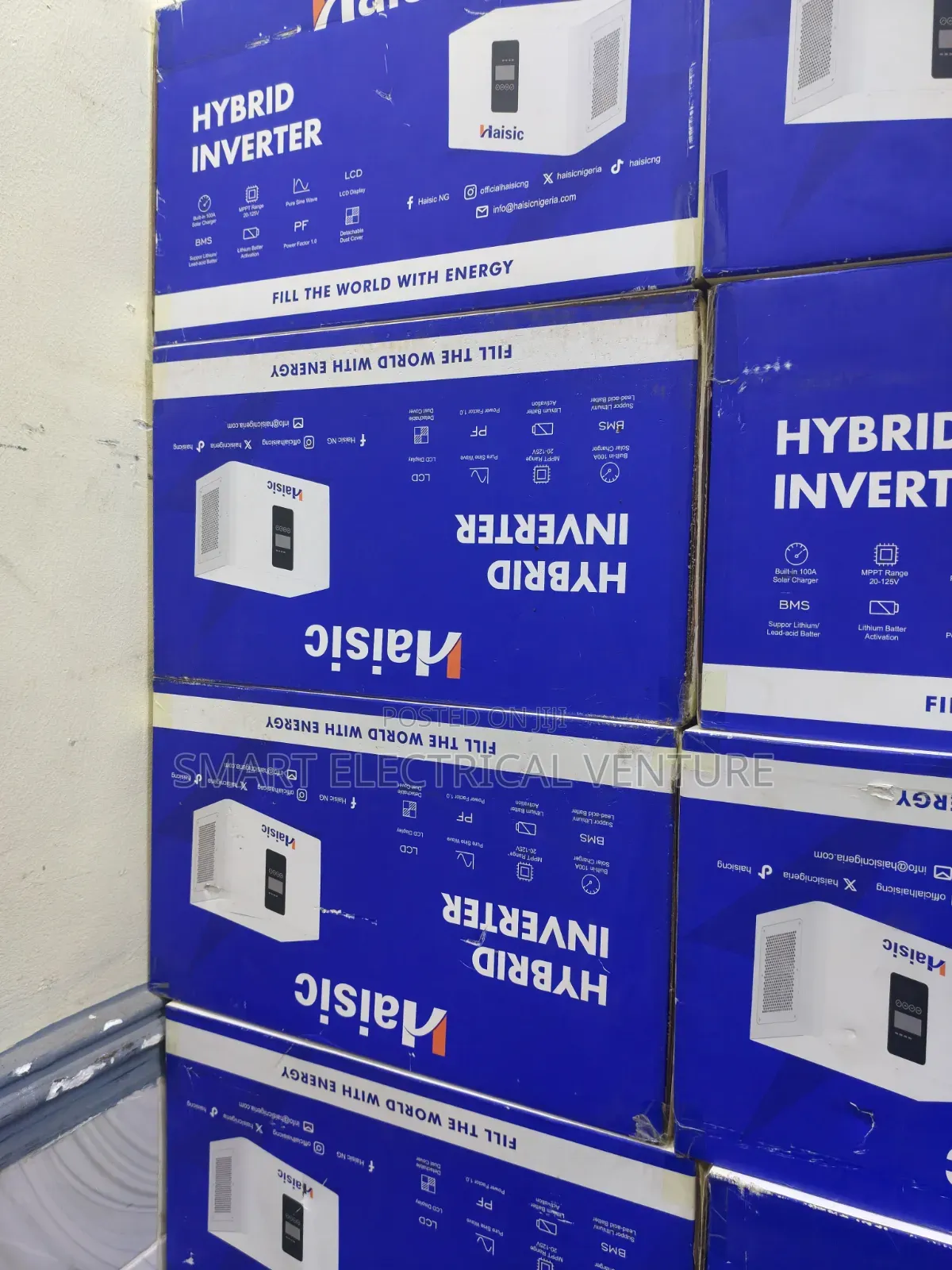 Haisic All in One Solar Generator 4kwh With 1.5kva Hybrid Inverter