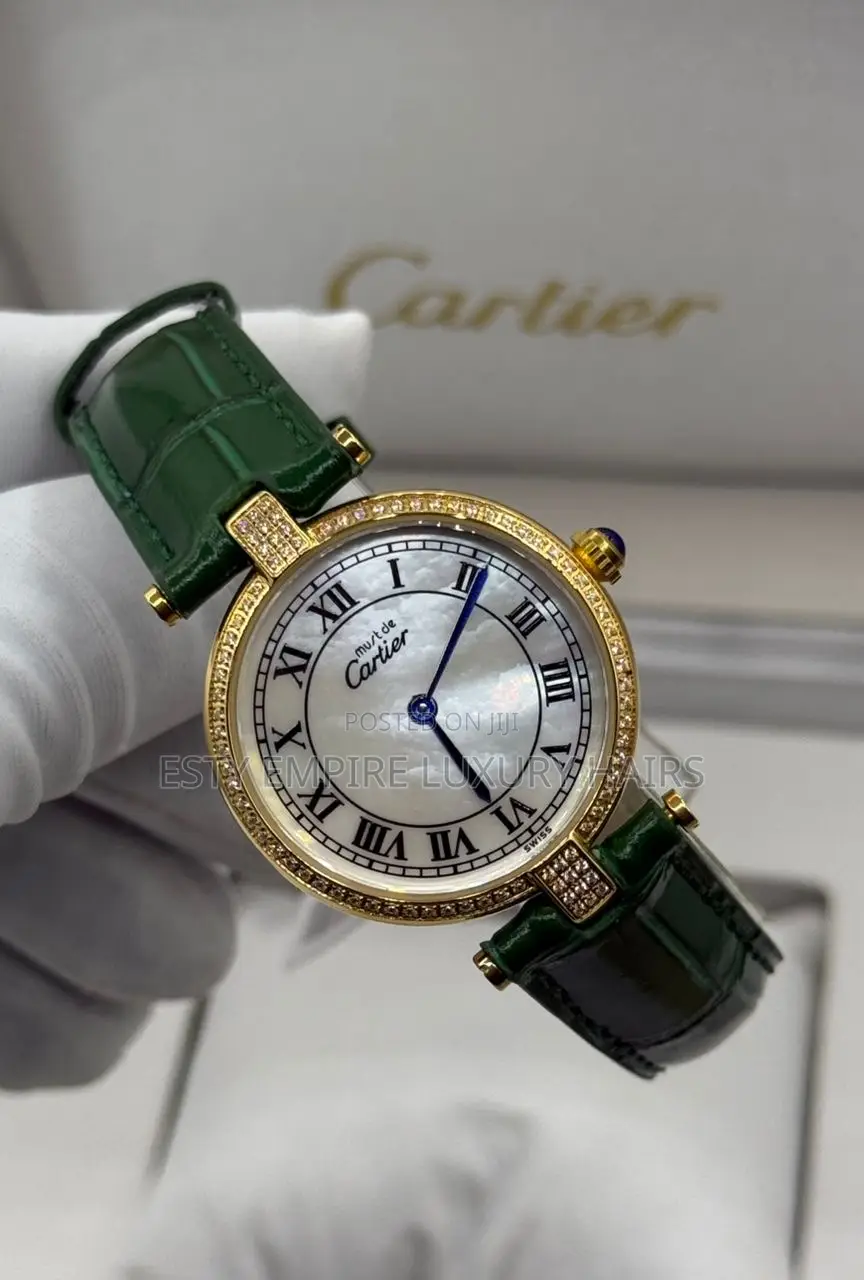 Cartier Quality Luxury Female Genuine Leather Wristwatch