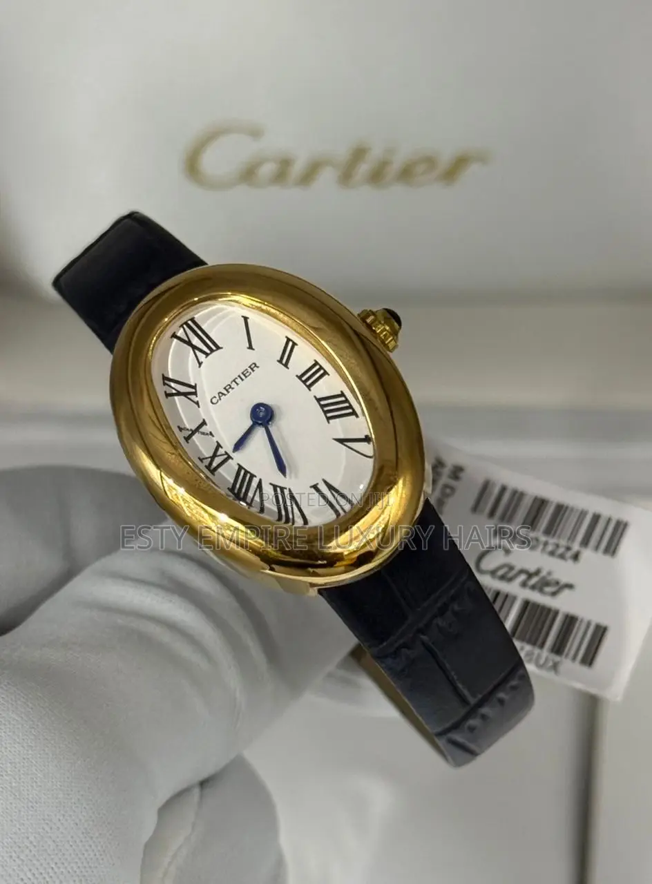 Cartier Quality Luxury Female Genuine Leather Wristwatch