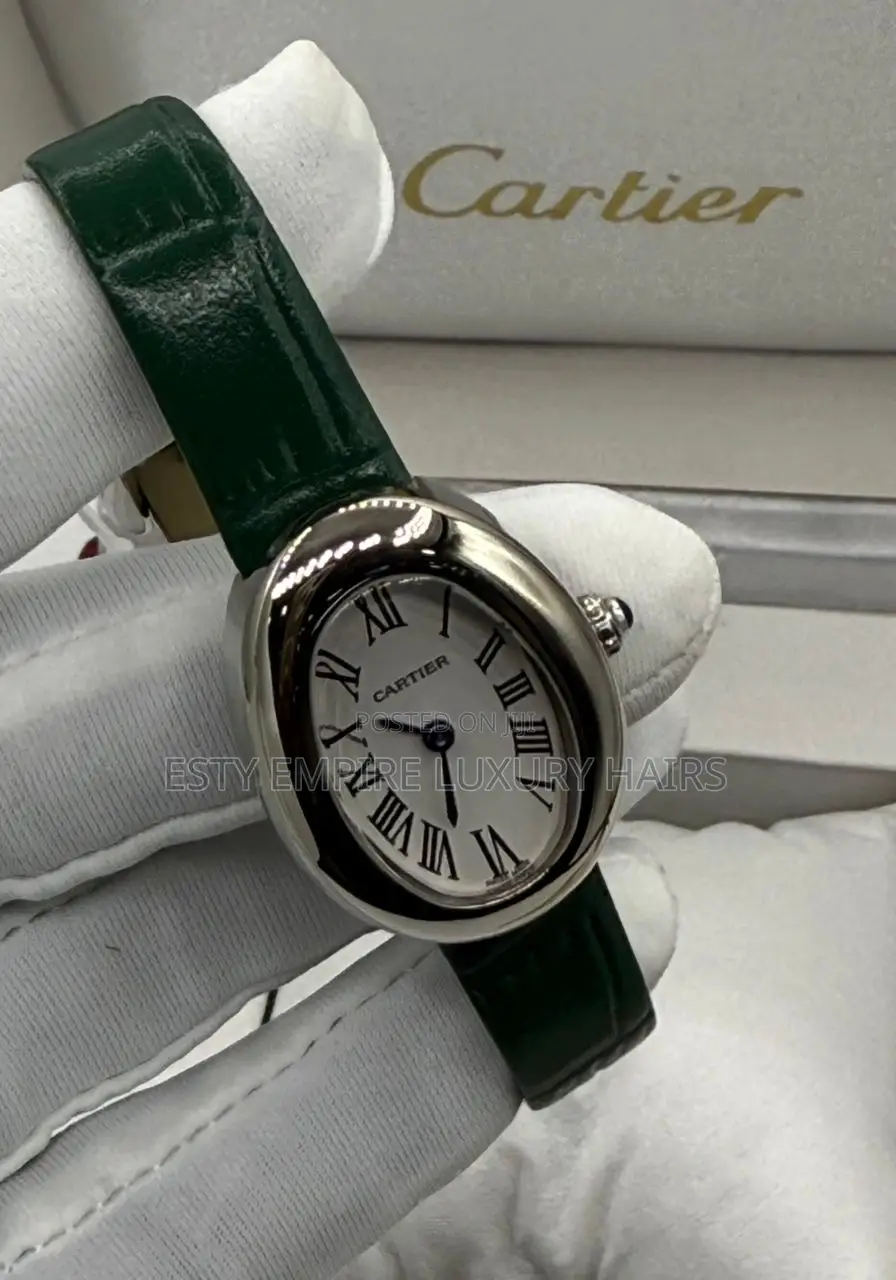 Cartier Quality Luxury Female Genuine Leather Wristwatch