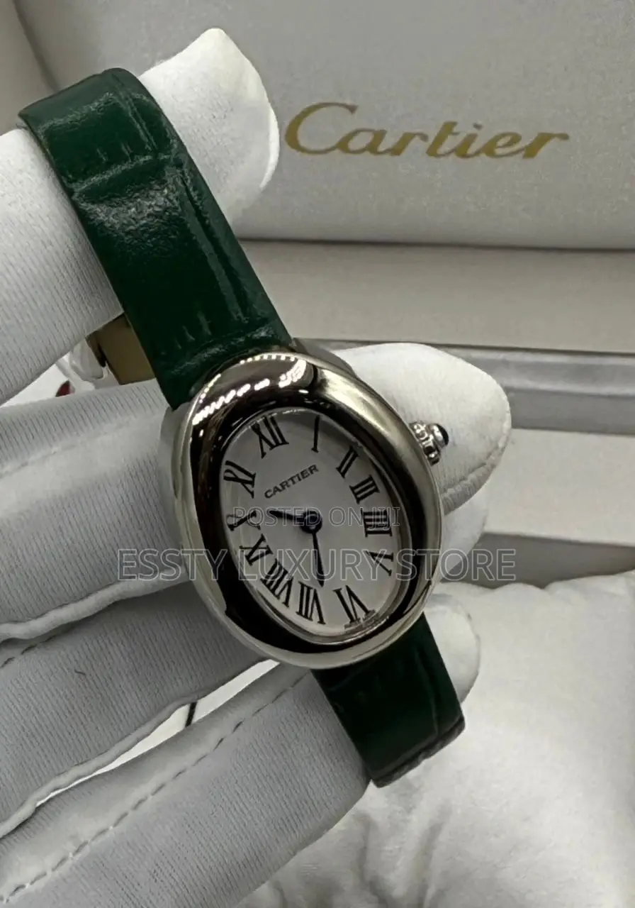 Cartier Quality Luxury Female Genuine Leather Wristwatch