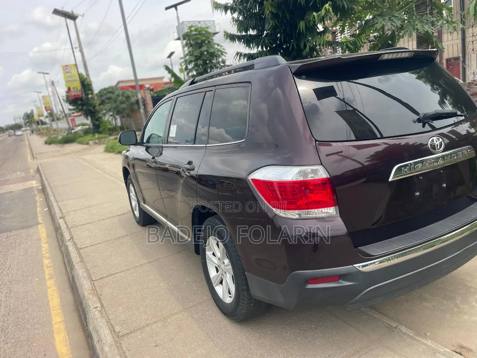 Toyota Highlander 2012 Burgundy
