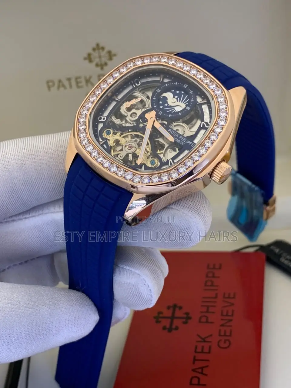 Patek Philippe Quality Luxury Men Rubber Wristwatch
