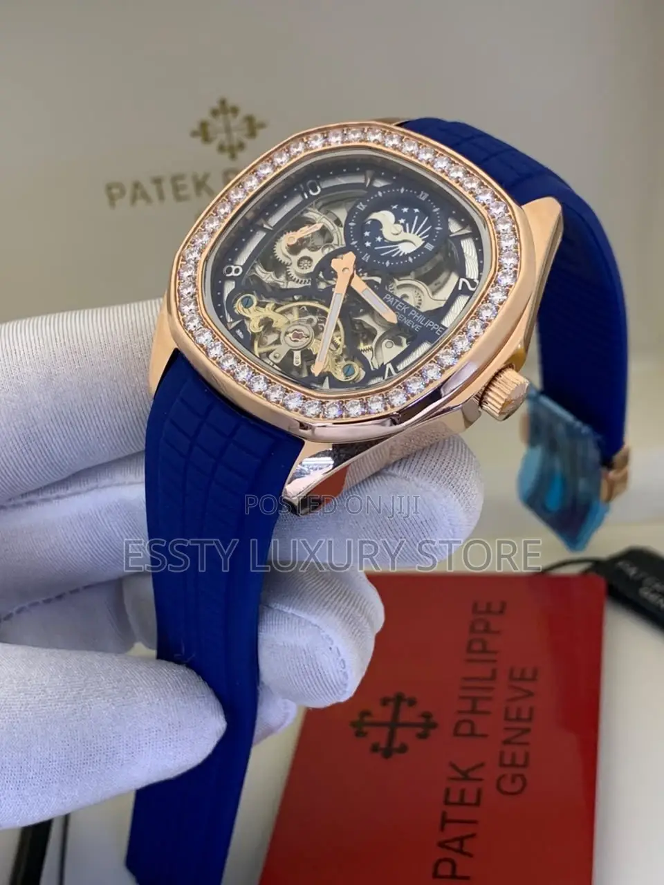 Patek Philippe Quality Luxury Men Rubber Wristwatch