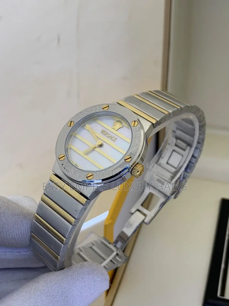 Versace Pure Silver Female Chain Wrist Watch