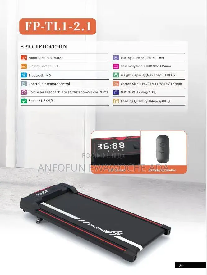 Portable Fitness Smart Walking Pad Treadmill