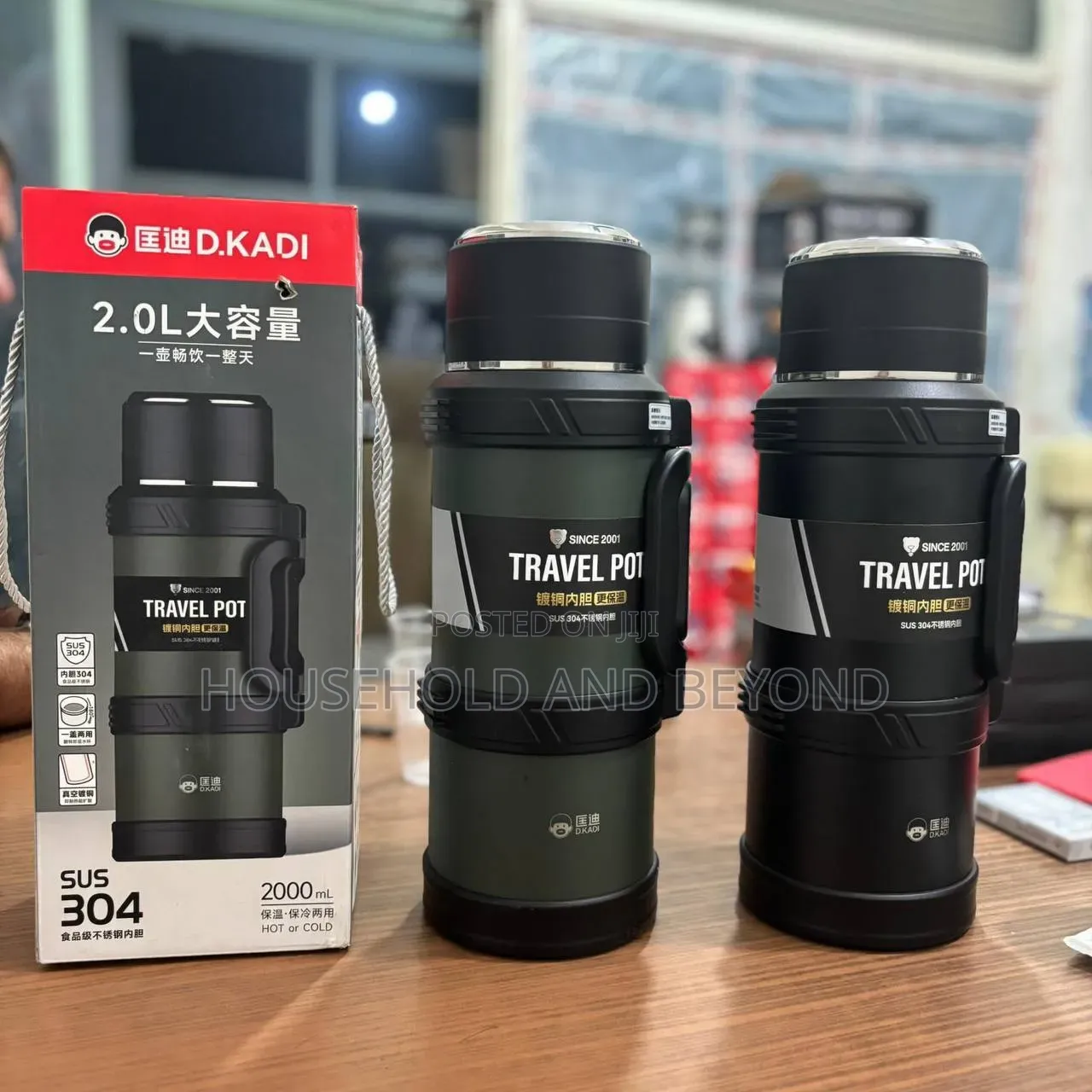 2.0l Premium Travel Vacuum Flask Hot and Cold