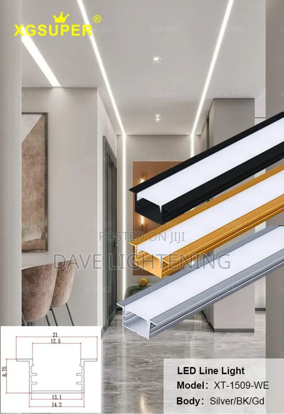 15×10 Aluminum Profile Light