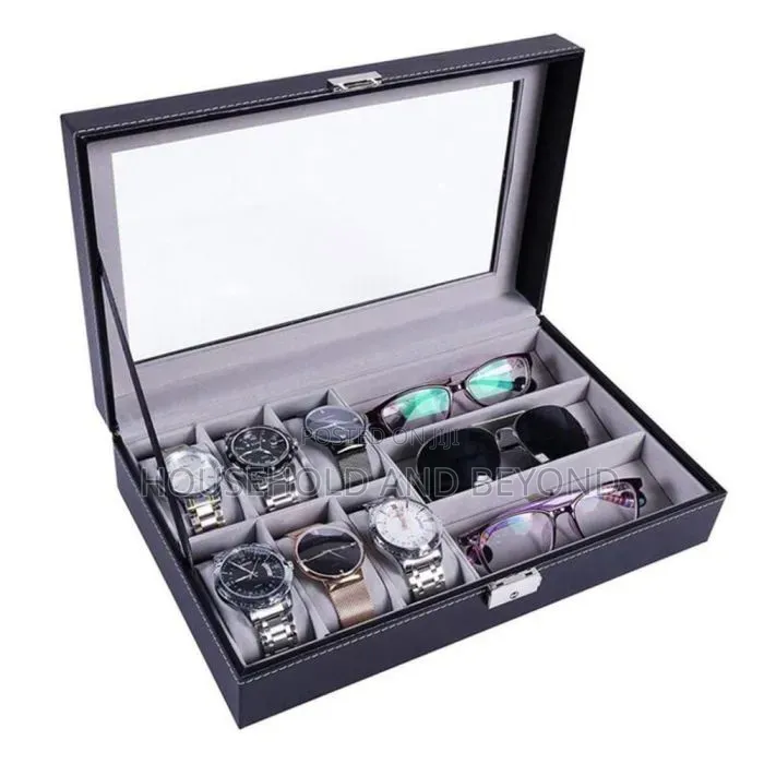 Luxury Leather Watch Sunglasses Organizer Box – Jewelry Box