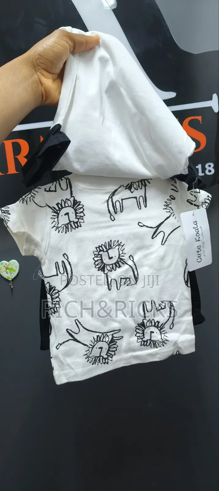 Cute Koala Baby" 3-Piece Safari Animals Short Set
