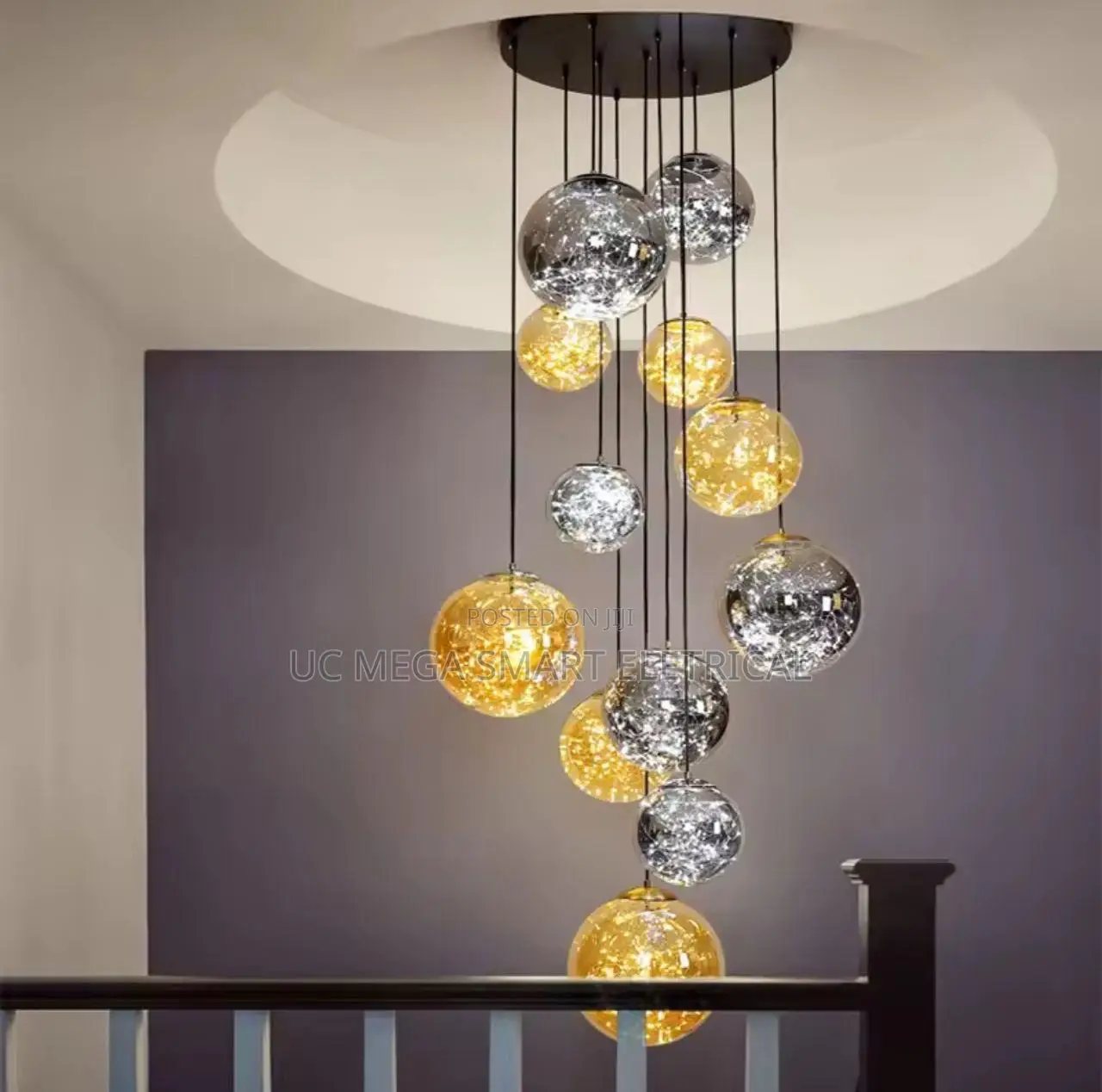 Nordic Home Decoration, Stair Chandelier, Living Room Bedroom