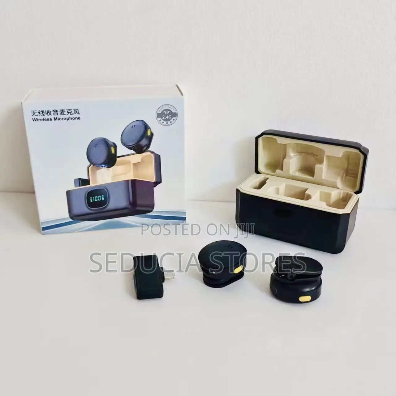Q8 Magnetic Noise Cancellation Wireless Mic for Both Type C and iPhone