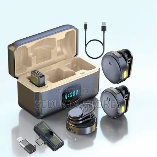 Q8 Magnetic Noise Cancellation Wireless Mic for Both Type C and iPhone