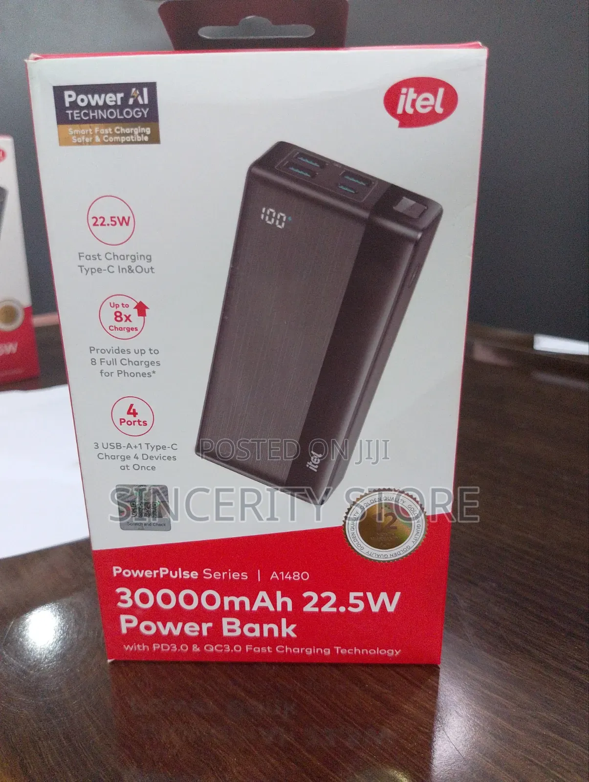30000mah Itel Powerbank 22.5w