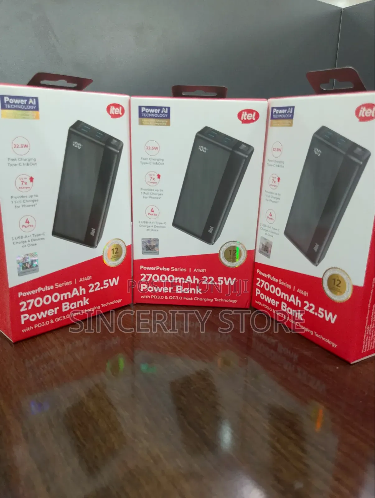 27000mah Itel Powerbank 22.5w
