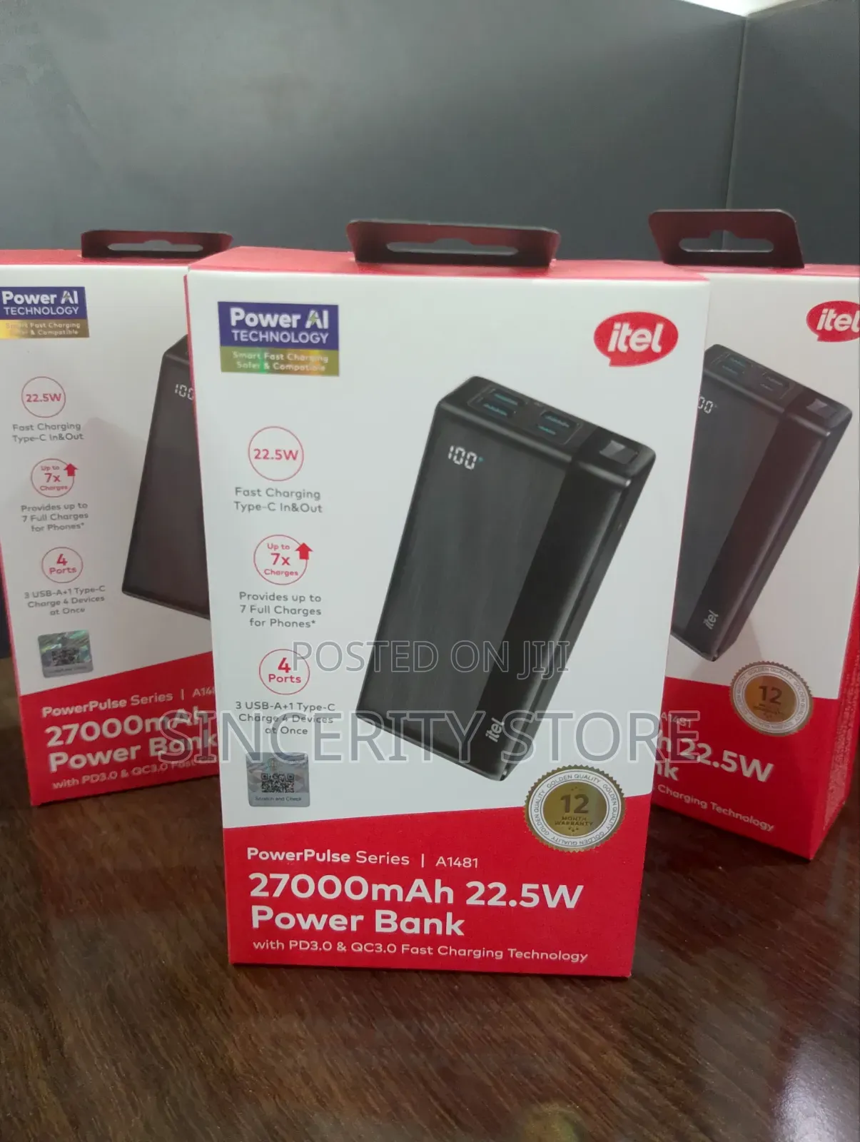 27000mah Itel Powerbank 22.5w
