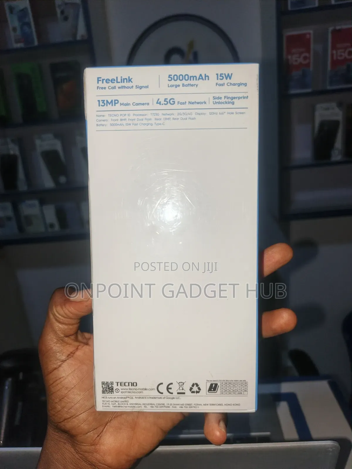 New Tecno Pop 10 64 GB Black
