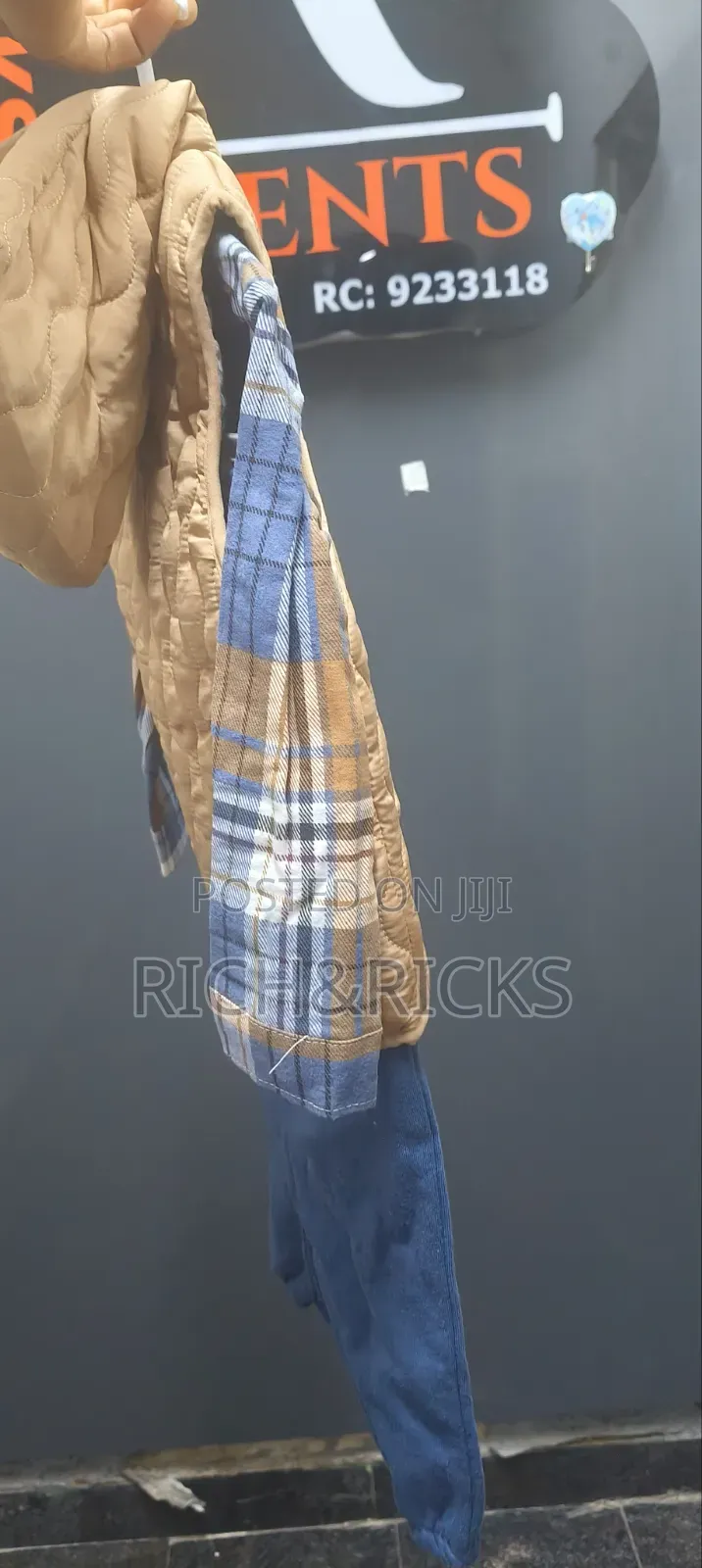 Rachel Zoe 3-Piece Plaid Bodysuit, Quilted Vest, Pants Set