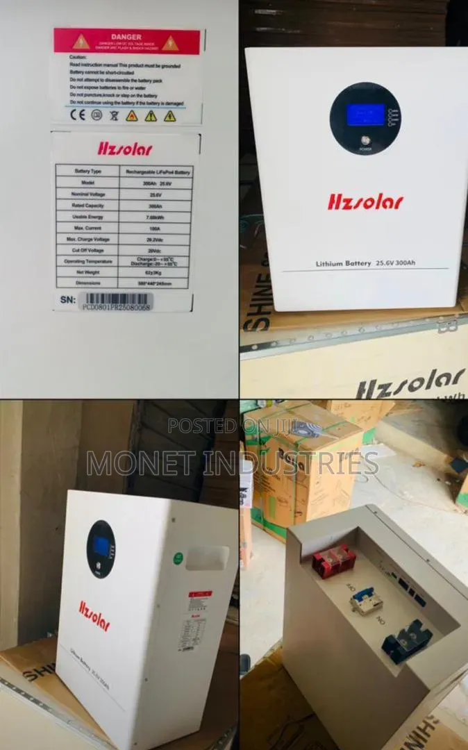 7.68kwh 25.6v Hz Solar Lithium Battery
